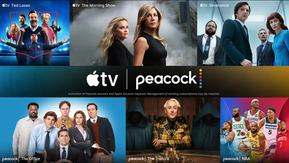 Apple TV and Peacock team up on a bundle that costs $15 per month