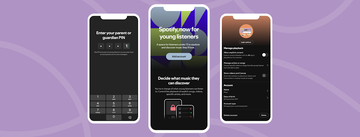 Spotify’s managed accounts will help keep your kids from wrecking your music taste profile