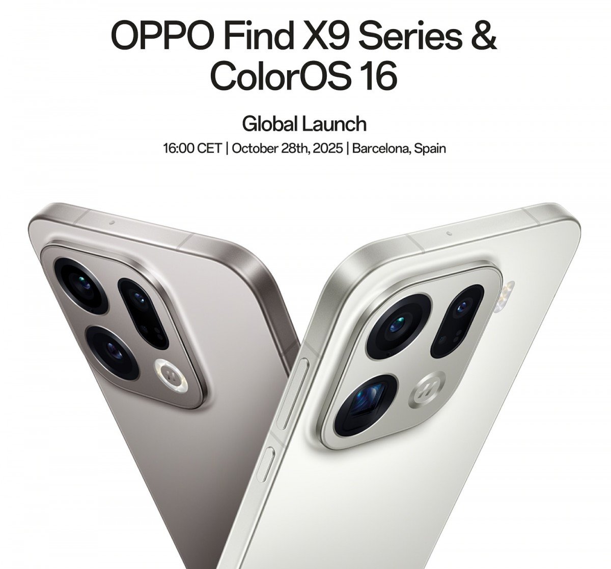 Oppo Find X9 Series going global on October 28