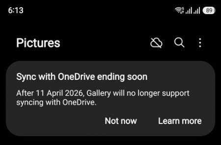 Samsung devices to stop using OneDrive for backups from this date