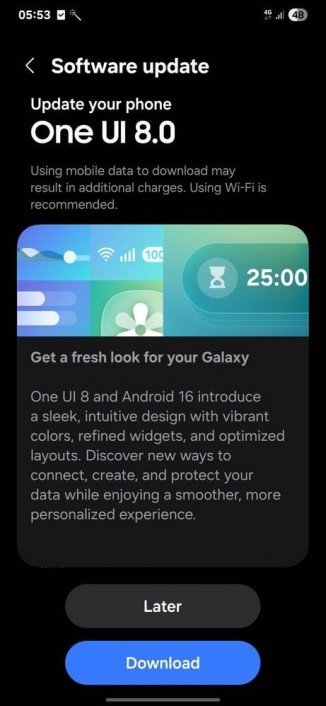 Samsung Galaxy A73 receives its last big update