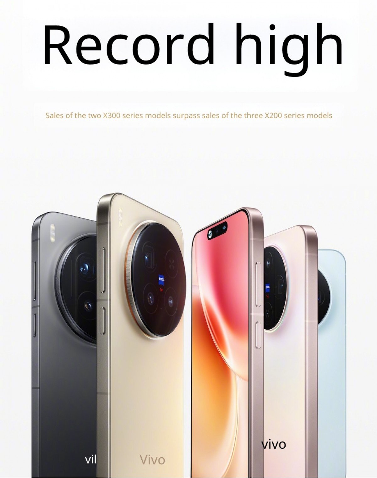vivo X300 series first sales surpass those of the X200 series