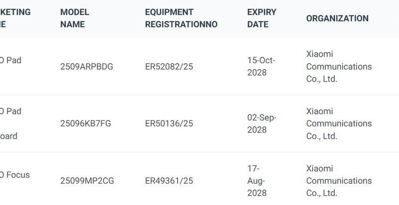 Poco Pad M1 gets certified, might be a familiar face with a new name
