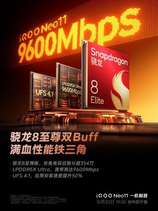 iQOO confirms the Neo11’s chipset