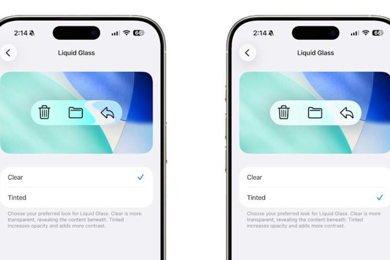 iOS 26.1 Beta 4 lets you make Liquid Glass frosted