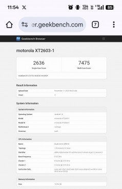 Motorola Edge 70 Ultra runs Geekbench, offers a preview of Snapdragon 8 Gen 5 performance