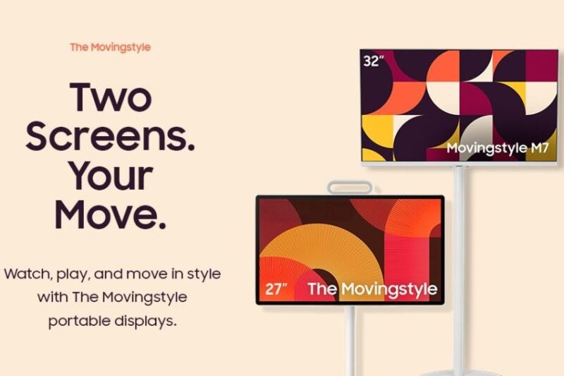 Samsung launches 27-inch and 32-inch Movingstyle smart portable monitors