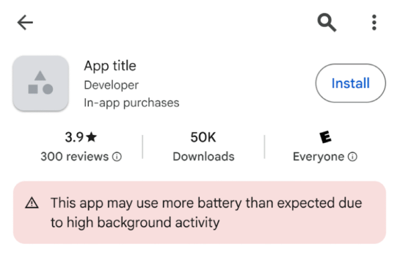 Google is clamping down on Android apps that cause excessive battery drain