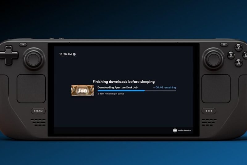 Steam Deck adds a standby mode for screen-off downloads