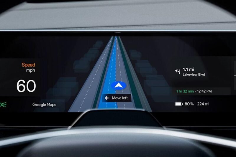 Google Maps is adding live lane guidance for the Polestar 4