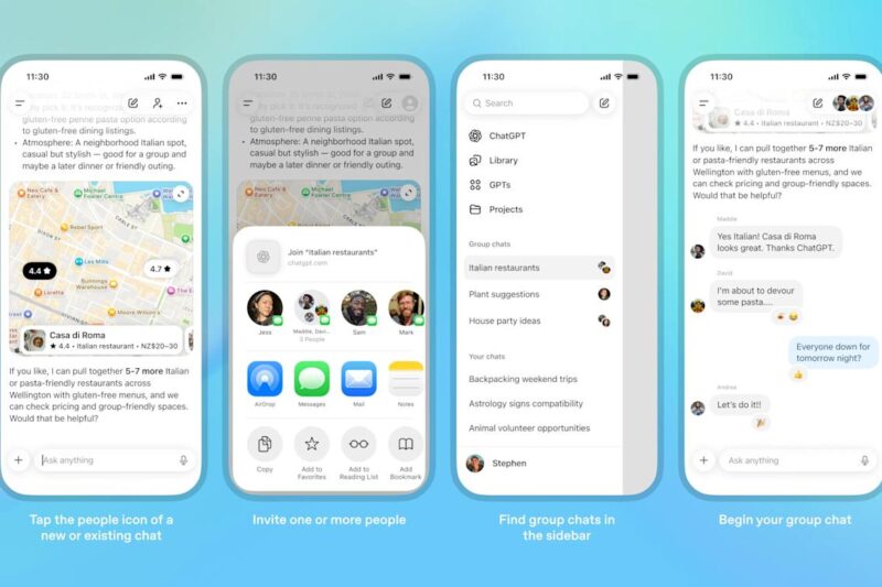 OpenAI is piloting group conversations in ChatGPT